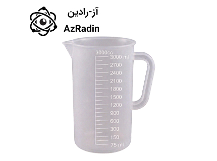 بشر 3000cc پلاستیکی دسته دار