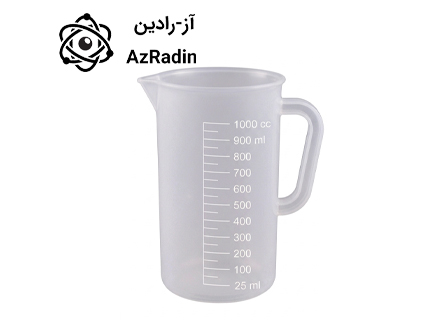 بشر 1000cc پلاستیکی دسته دار